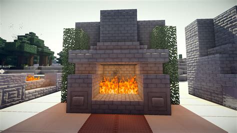 How to make minecraft fireplace