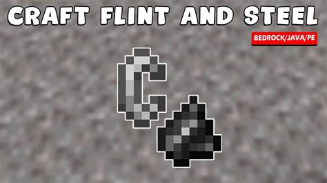 How to make minecraft flint and steel