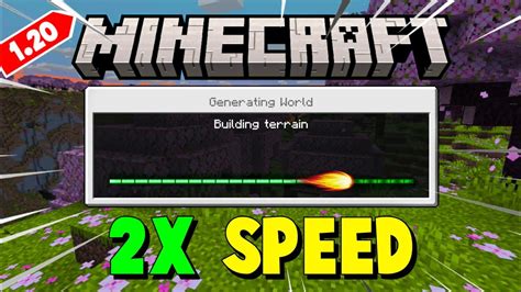 How to make minecraft world load faster