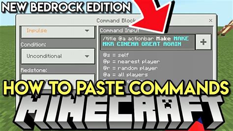 How to make new commands in minecraft