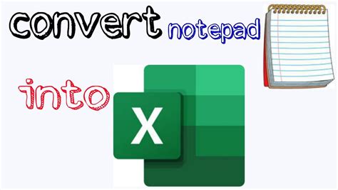 How to make notepad into excel 2020 YouTube