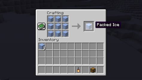 How to make packed ice in minecraft
