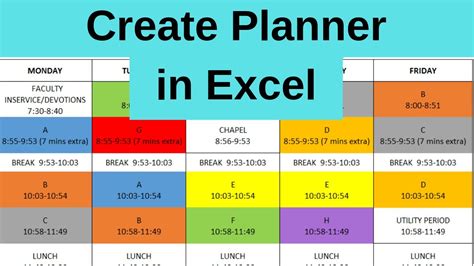 How to make planner in excel.  Learn how to create a powerful Daily Planner...