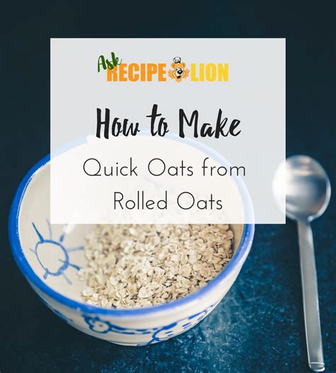 How to make quick oats. Jul 5, 2012 ... minutes to make and has 90 percent less sodium than packaged instant oatmeal and no additives or artificial ingredients. You can prepare oatmeal ... 