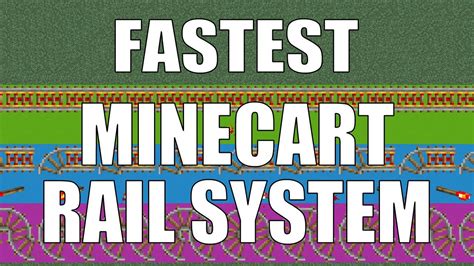 How to make rails faster in minecraft