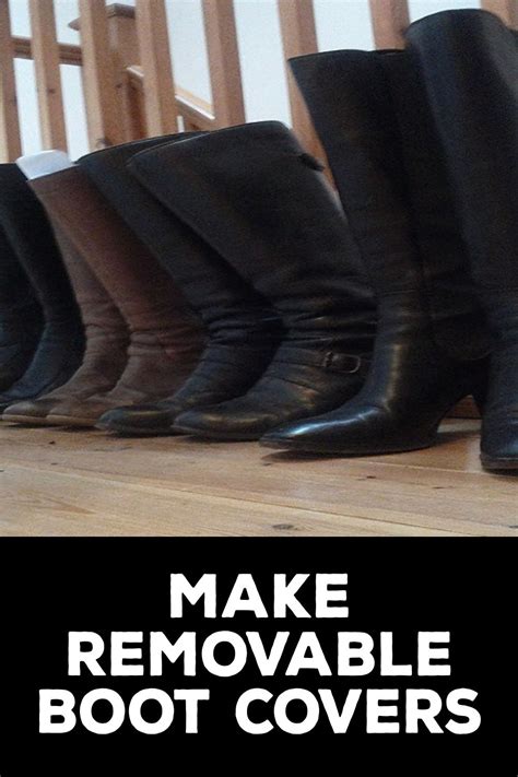 How to make removable boot covers.  There are also some tips at the end on...