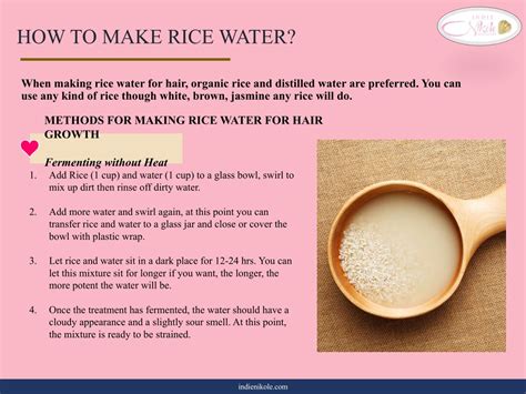How to make rice water for hair. Rice Water and Hair Growth. Full disclosure: Rice water creates the appearance of longer, thicker hair, but it doesn't necessarily boost growth. "The larger proteins in rice water are too big to enter the hair strand and instead create a thick protective coating over each one," Dr. Longsworth clarifies. This phenomenon is why so … 