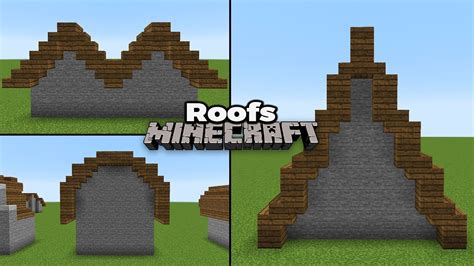 How to make roofs on minecraft