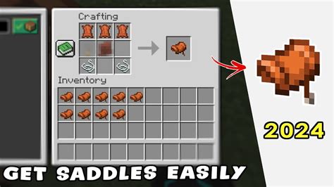 How to make saddle in minecraft pe