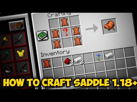 How to make saddle minecraft pe