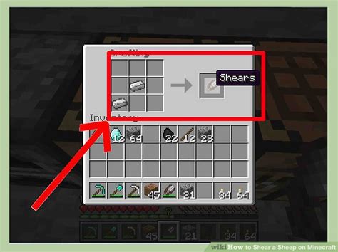 How to make sheep shears in minecraft