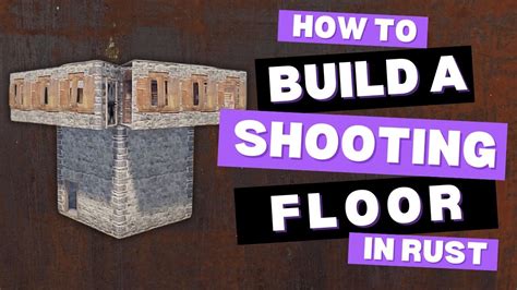 How to make shooting floor rust. They connect aesthetically and cheapl...