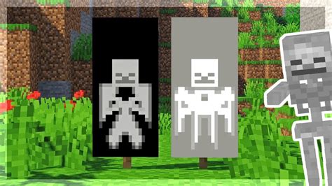 How to make skeleton banner in minecraft