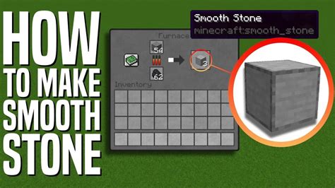 How to make smooth stone in minecraft
