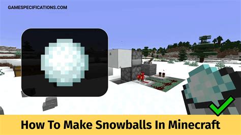 How to make snowballs on minecraft