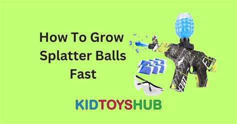 How to make splatter balls grow faster. Splatter Ball Blaster for Adults: This m416 gel ball blaster uses a degradable hydrogel ball that will break into pieces and evaporate automatically after impact, no need to clean, no dirty clothes, no need to pick up the water bead and reload, let you can throw it away All worries and enjoy the biting outdoor shooting game! ... 