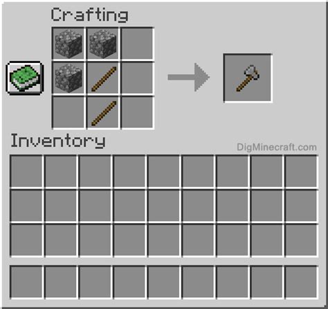 How to make stone axe in minecraft