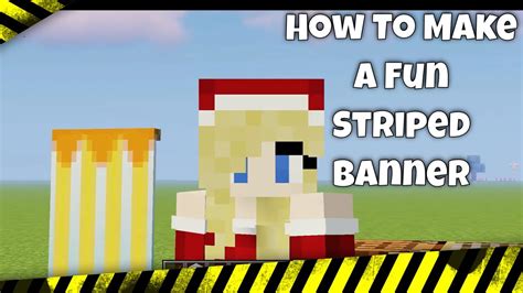 How to make striped banner minecraft