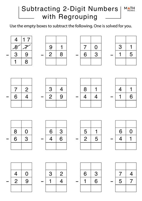 How to make subtraction with regrouping fun Math games, Math center
