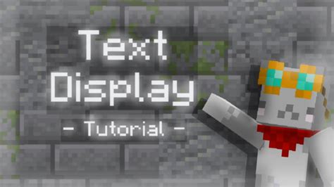 How to make text on screen minecraft