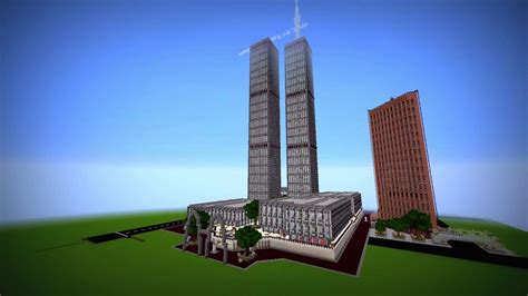 How to make the twin towers in minecraft. Sep 14, 2018 · Whole complex stood, for more than a quarter of a century, in Lower Manhattan New York. It was destroyed on September 11th, 2001. The last building remains were demolished in December 2001, by January 2002 the site was clear. Building Specifications in heights. WTC 1 (North tower) - 417m. or 444m. in my world. 