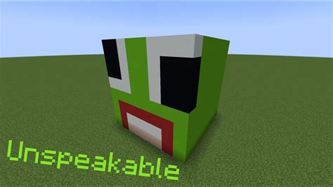 How to make unspeakables head in minecraft