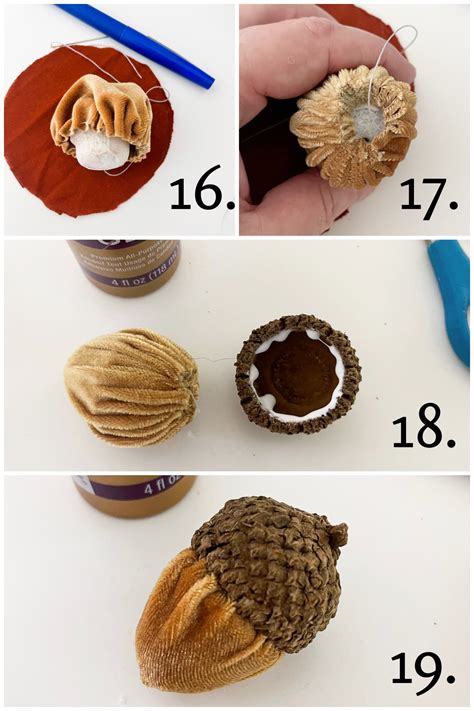 How to make velvet acorns. .  ...