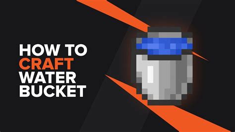 How to make water bucket in minecraft