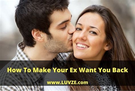 How to make your ex want you back. Ask them how they have been doing and tell them how you have been doing. If you have picked up new hobbies during no contact for example, this is the perfect moment to tell your ex about them. You want their brain to think: "They are a really awesome person, I wonder why I ever broke up with them". If you can make your ex think the above, only ... 
