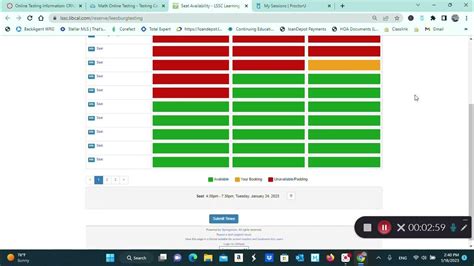 How to make your inperson testing appointment at an LSSC Testing