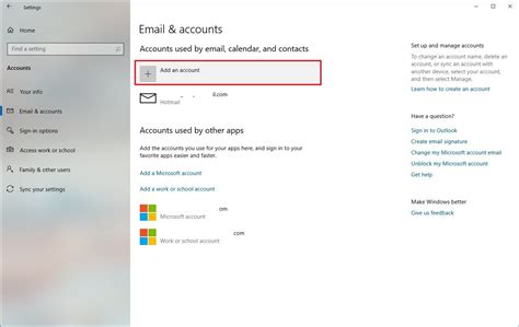 How to manage email and account settings on Windows 10 Windows Central