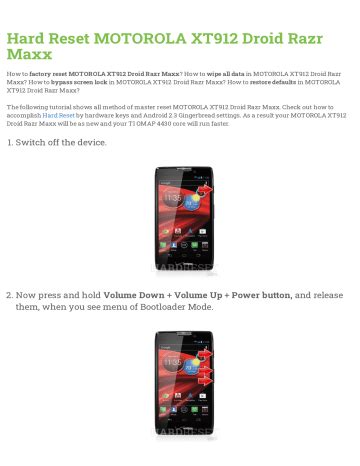 How to manually program motorola droid razr. - Handbook of self enhancement and self protection by mark d alicke.