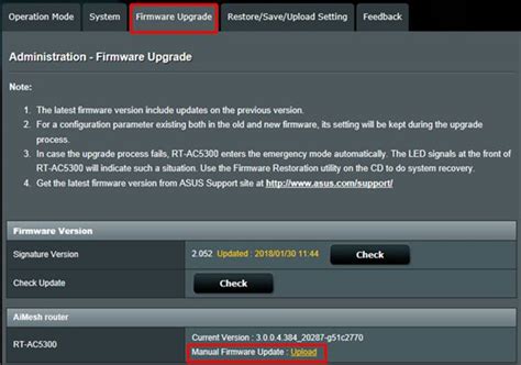 How to manually upgrade firmware for an ASUS router or range …