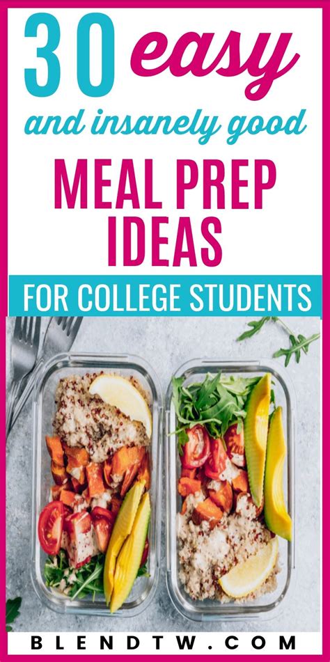 How to meal prep in college