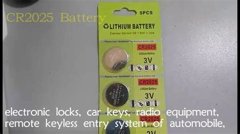 How to measure CR2025 lithium battery for 3 volts YouTube