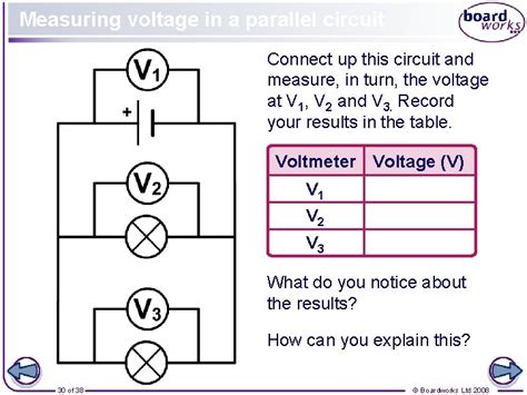How to measure voltage in parallel circuit