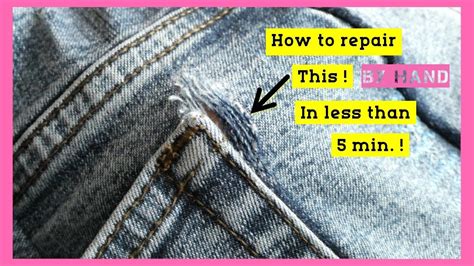 How to mend a rip in pants