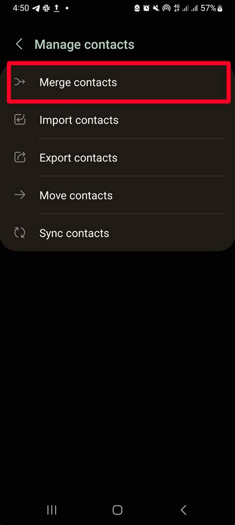 How to merge contacts in android