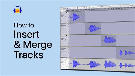 How to merge tracks in audacity