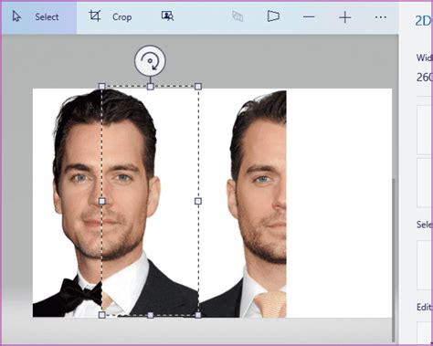 How to merge two photos in paint