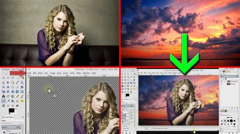 How to Merge Two Photos in Photoshop — Method 1 Step