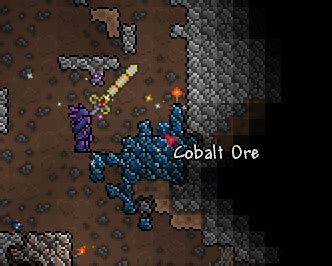 1 Crafting 1.1 Recipes 1.2 Used in 2 Notes 3 Achievements 4 Trivia 5 See also 6 History Crafting Recipes Used in Notes Cobalt ore spawns at any depth in the Underground and Cavern layers. Achievements . 