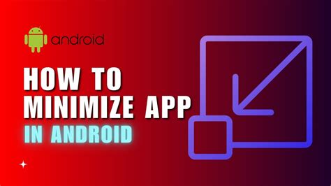 How to minimize app in android