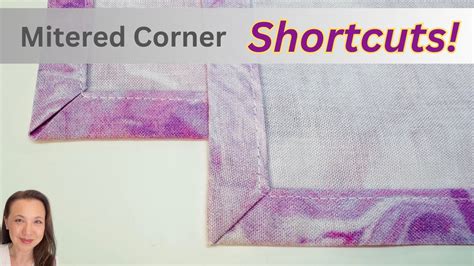 How to miter corners in sewing