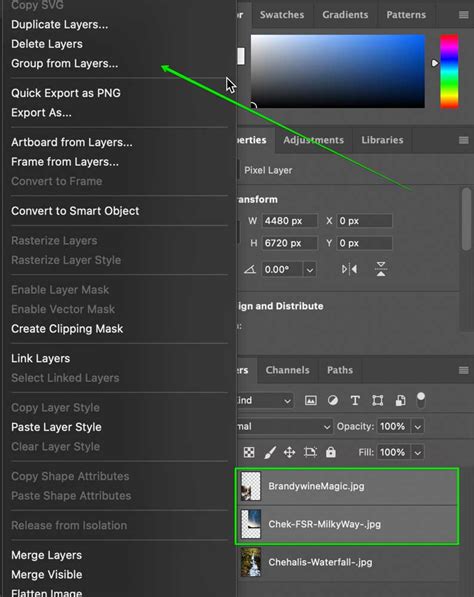 How to mix layers in photoshop