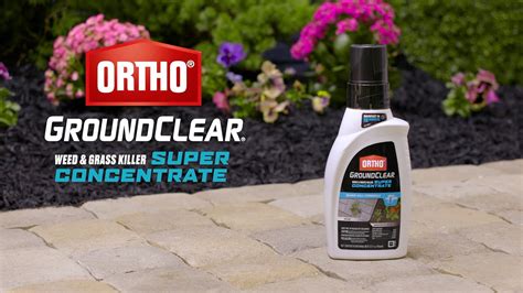 Applying Ortho® GroundClear® Weed & Grass Killer2 quickly controls weeds like dandelions, chickweed, spotted spurge, and moss, plus unwanted grasses from patios, walkways, landscape beds, and gardens. This weed and grass killer acts on contact, with results starting to show in just 15 minutes and some weeds turning brown in only 2 hours.. 
