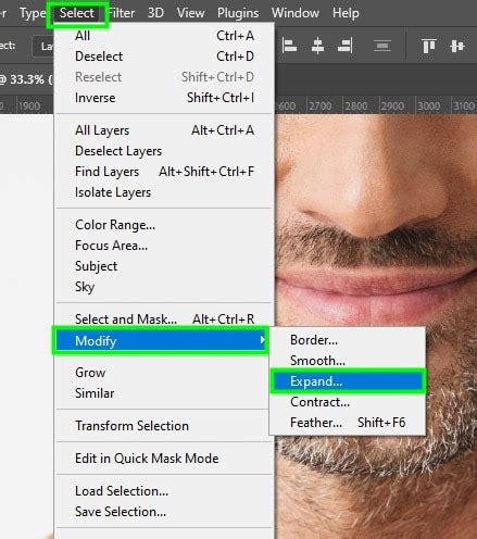 How to modify an image in photoshop