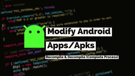 How to modify apk code.  To edit the files inside, you'll need to decompile (and then ...
