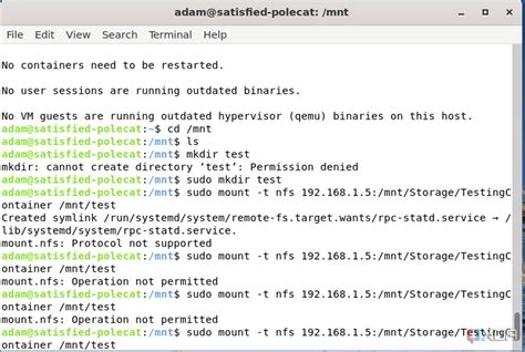 How to mount nas storage in linux