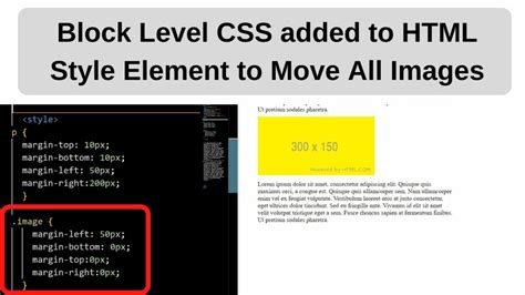 How to move a image in html